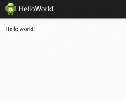 HelloWorld アプリイメージ